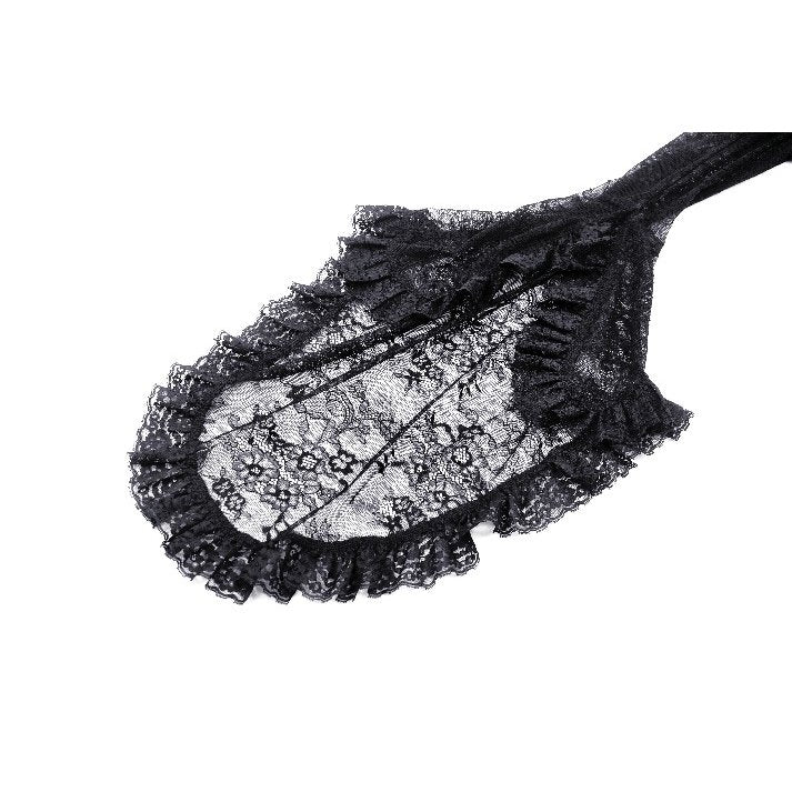 Dark in Love Delaney Gothic Romantic Lace Flare Sleeve Top - Kate's Clothing