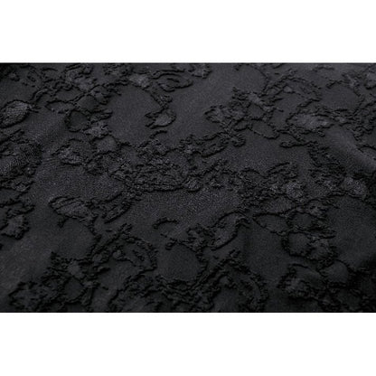 Dark in Love Zuri Gothic Romantic Lace Patchwork Bell-Sleeve Layered Cuff Top - Kate's Clothing