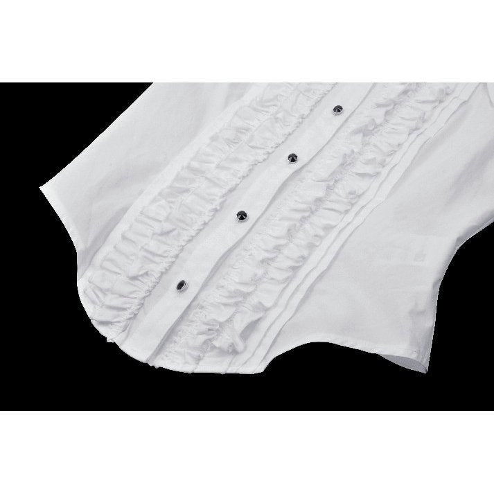 Dark in Love Queeny White Gothic Demon Shirt - Kate's Clothing
