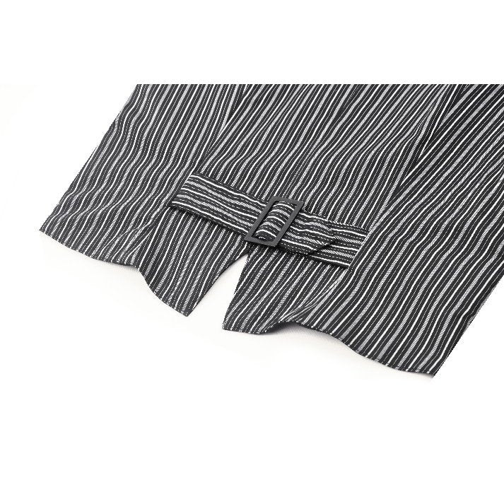 Dark in Love Gwyneth Dark Striped Corporate Goth Vest - Kate's Clothing