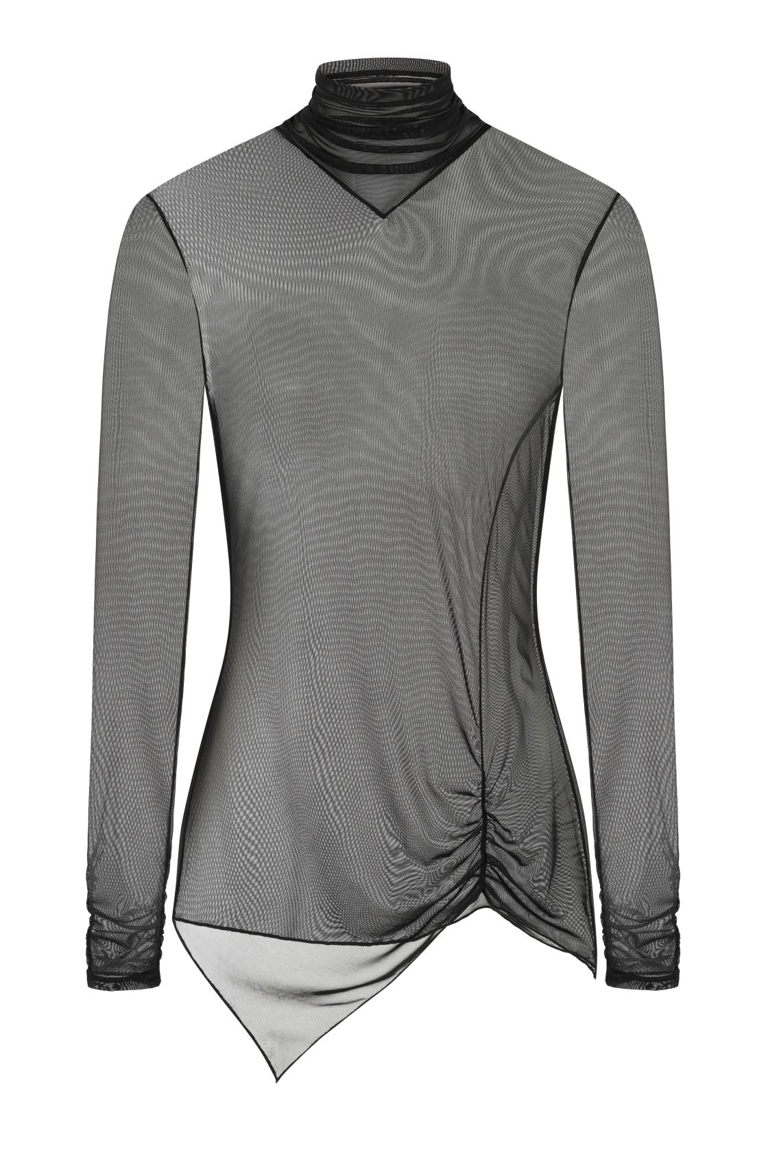 Necessary Evil Minerva Mesh Long Sleeve Top - Kate's Clothing