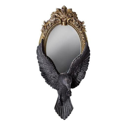 Alchemy Gothic Raven's Gaze Hand Mirror
