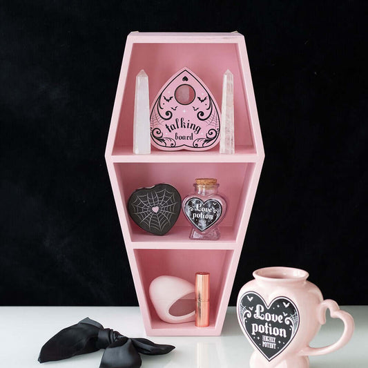 Gothic Gifts Pink Coffin Shelf - Kate's Clothing