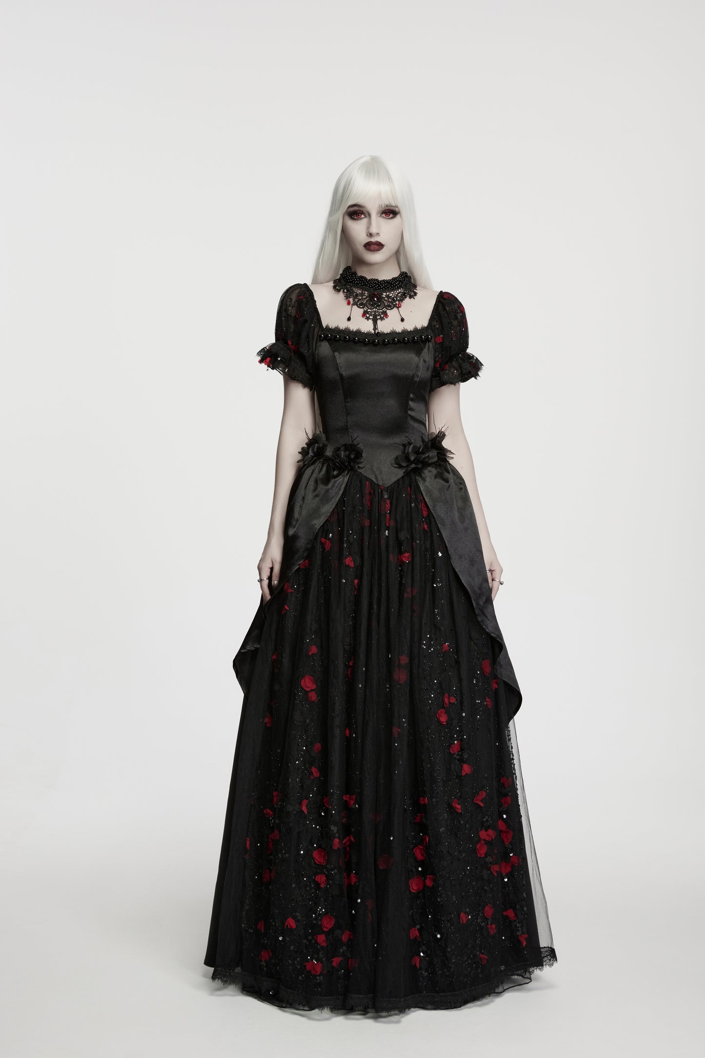 Punk Rave Isolde Gorgeous Rose Dress