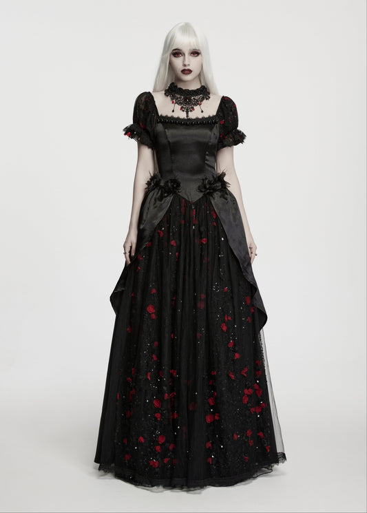 Punk Rave Isolde Gorgeous Rose Dress