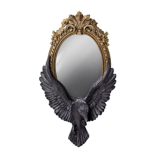 Alchemy Gothic Raven's Gaze Wall Mirror