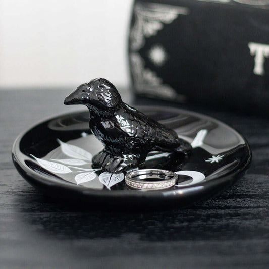 Gothic Gifts Mystic Raven Trinket Dish - Kate's Clothing