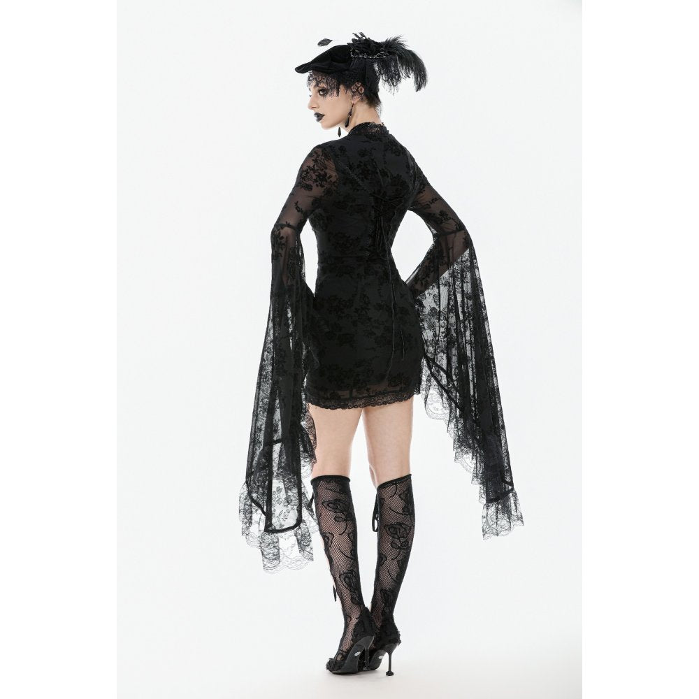 Dark In Love Minerva Bell Sleeve Lace Dress