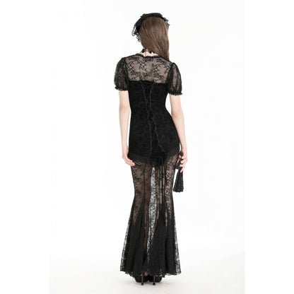 Dark in Love Verena Gothic Fishtail Dress - Kate's Clothing