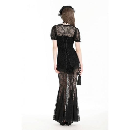 Dark in Love Verena Gothic Fishtail Dress - Kate's Clothing