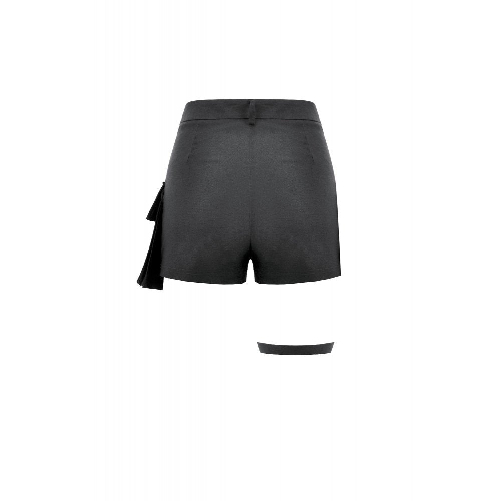Dark in Love Punk Metal Utility Shorts back view