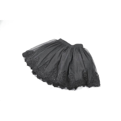 Back view of embroidered petticoat