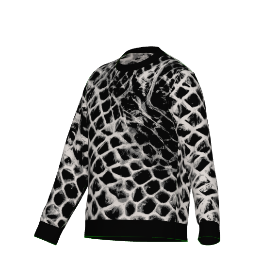 ANTIBrand Shedding Skin Snakeskin Effect Knitted Jumper