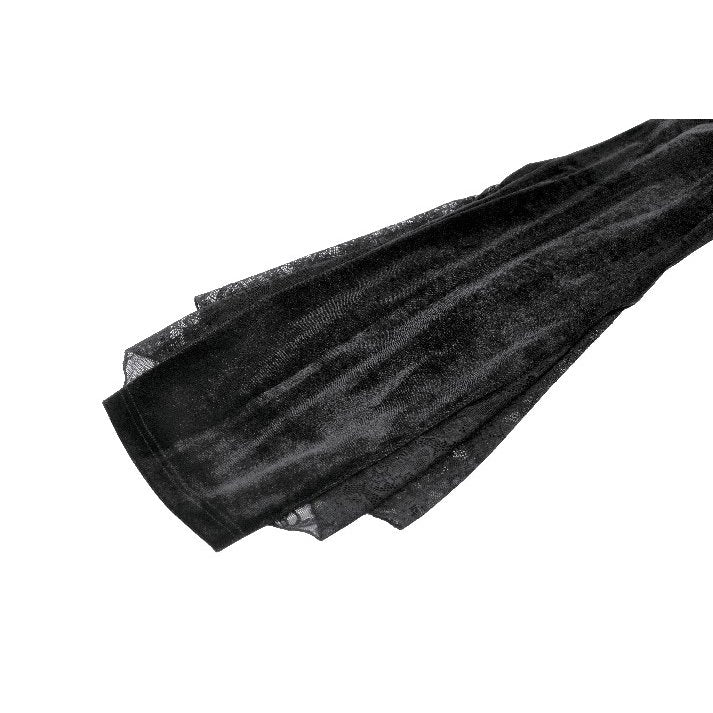 Punk Rave velvet trousers styled in Victorian look