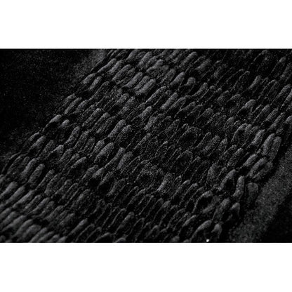 Dark in Love Gothic Black & Red Velvet Lace Corset