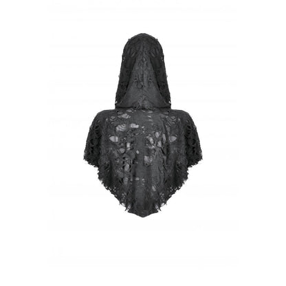 Dark in Love Nyx Distressed Shredded Hooded Poncho