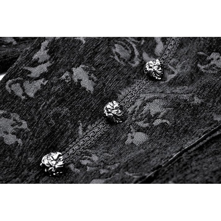 Dark in Love Arwen Black Brocade Jacket - Kate's Clothing