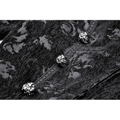 Dark in Love Arwen Black Brocade Jacket - Kate's Clothing