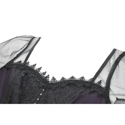 Dark in Love Lilith Bell Sleeve Gothic Maxi Dress