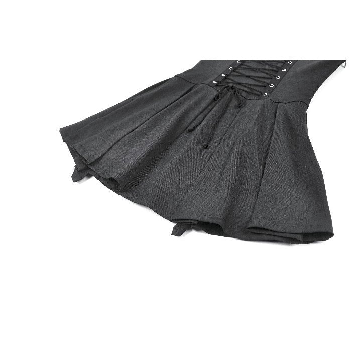 Dark in Love Studded Buckle Pleated Camisole Dress