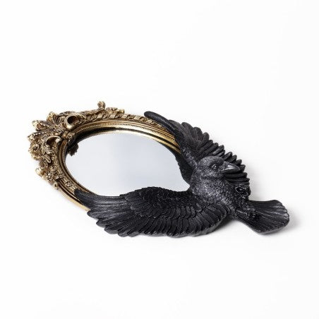 Alchemy Gothic Raven's Gaze Wall Mirror