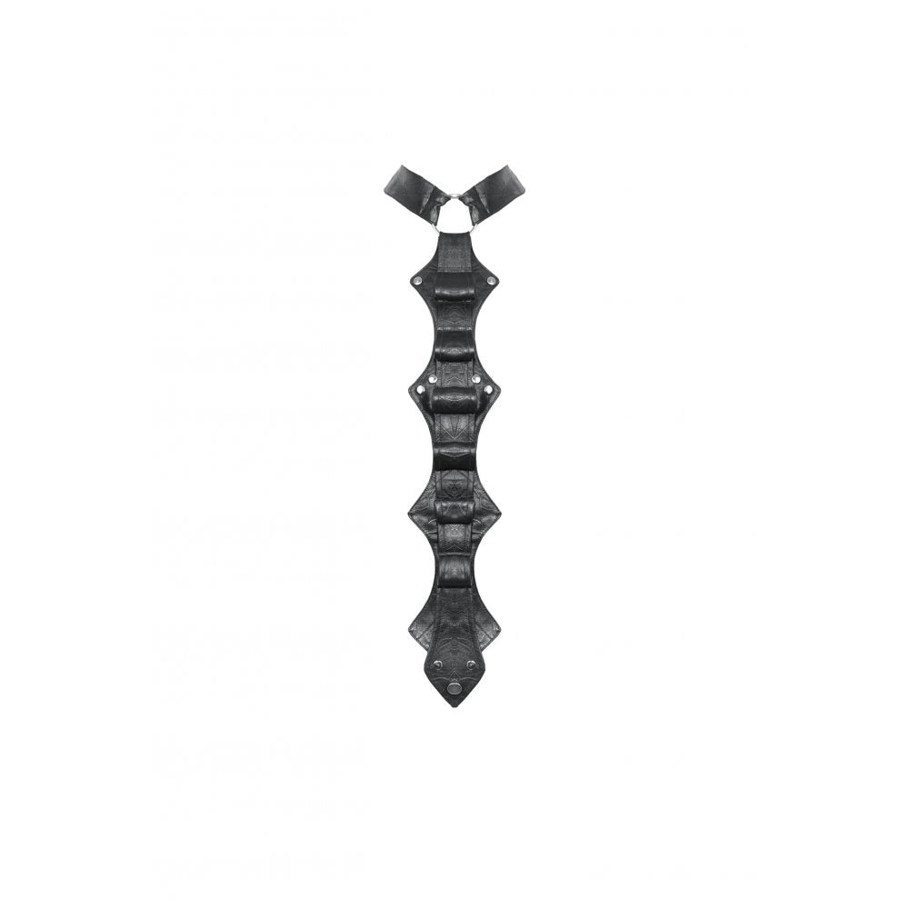 Dark in Love Kaia Skeleton Punk Leather Bow Tie - Kate's Clothing