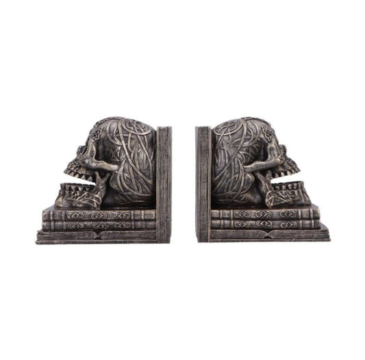 Nemesis Now Celtic Tale Skull Bookends (Resin Pair)