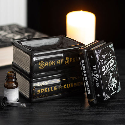 Gothic Gifts Book of Spells Oil Burner and Wax Warmer