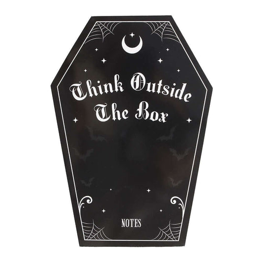 Gothic Gifts Coffin Shaped Notebook - Kate's Clothing