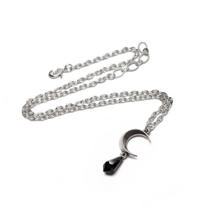 Alchemy Gothic Tears of the Moon - Black Necklace
