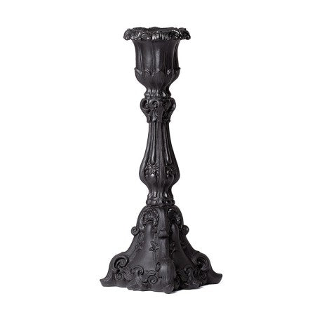 Alchemy Gothic Baroque Black Candle Holder