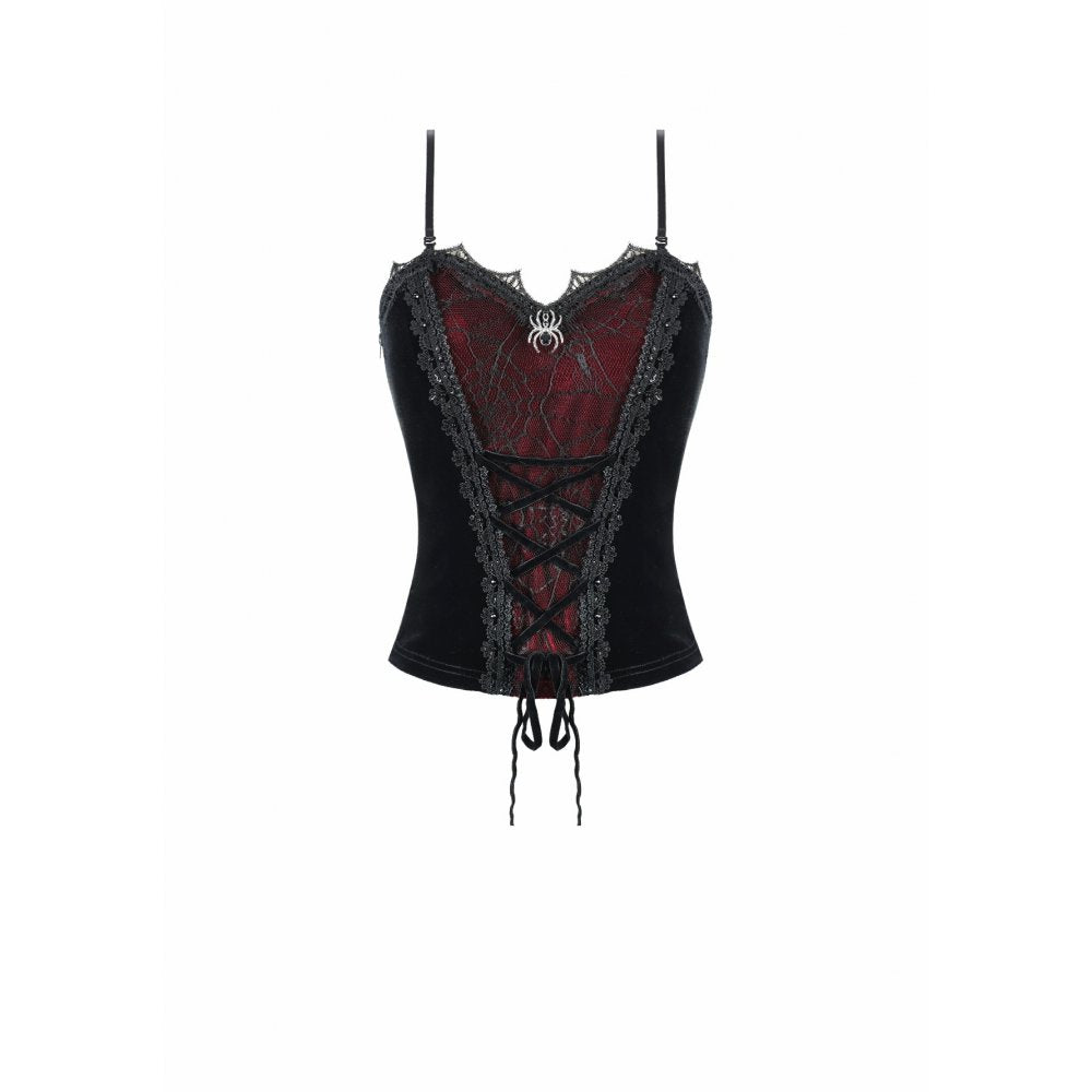 Dark in Love Widow’s Web Corset Cami Top