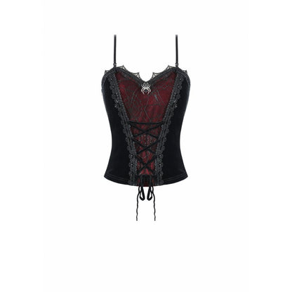 Dark in Love Widow’s Web Corset Cami Top