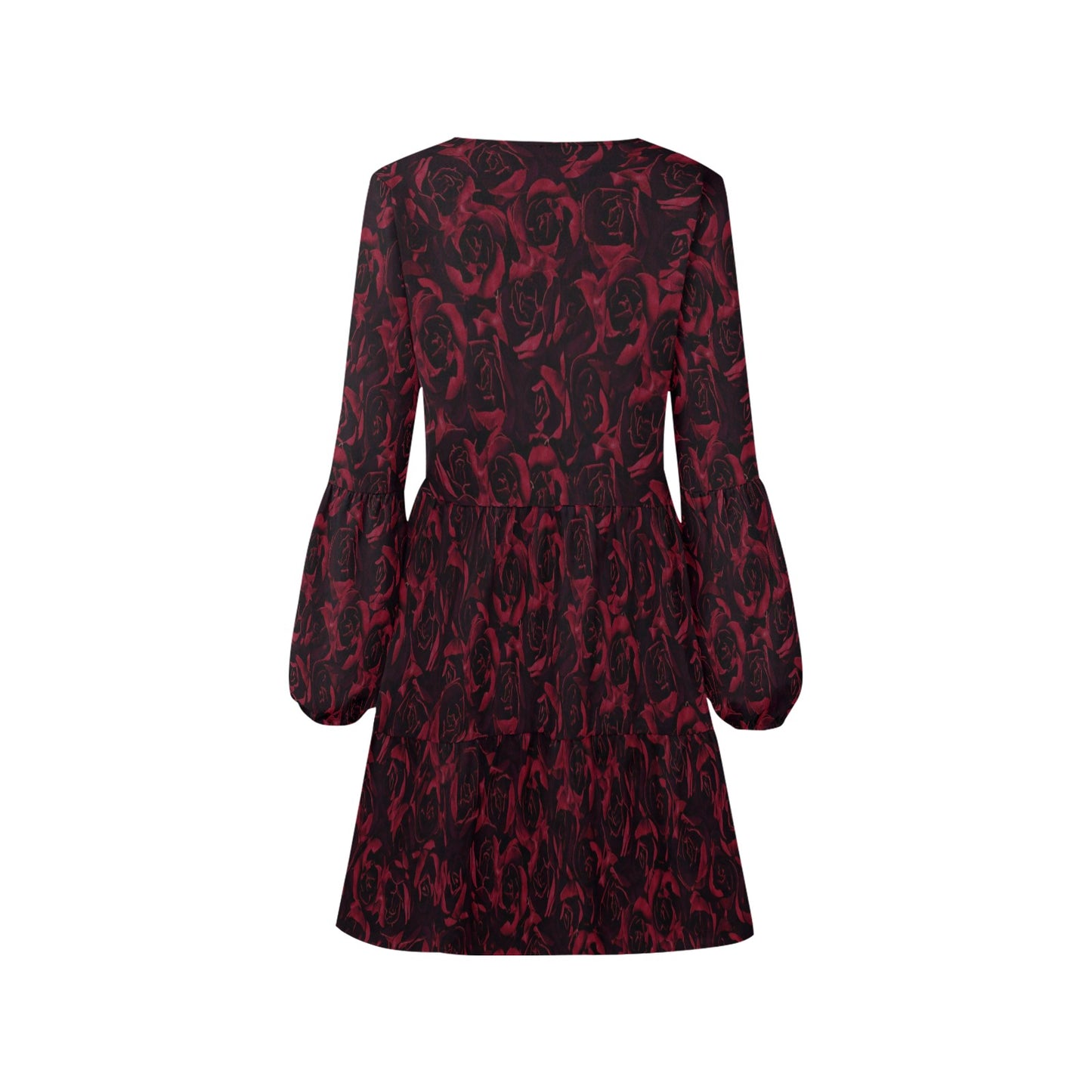 ANTIBrand Misfits Rack – Blood Roses Tiered Dress - S (UK 12)