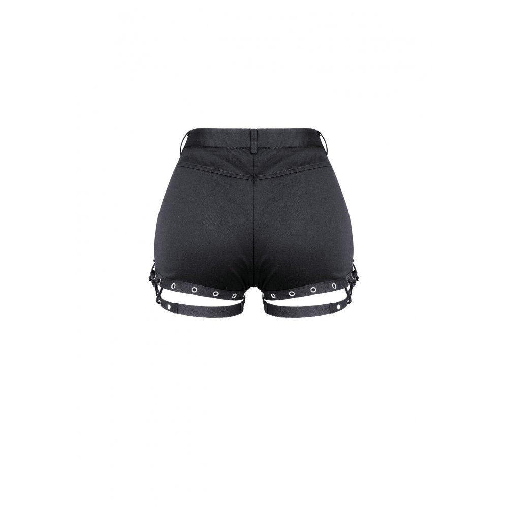 Dark in Love Side-Laced Eyelet Hotpants Shorts