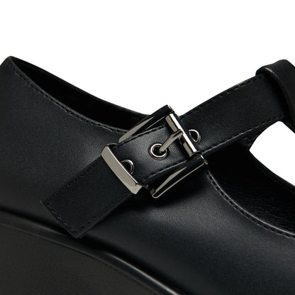 Koi SAI Black Mary Jane Shoes 'Faux Leather Edition'