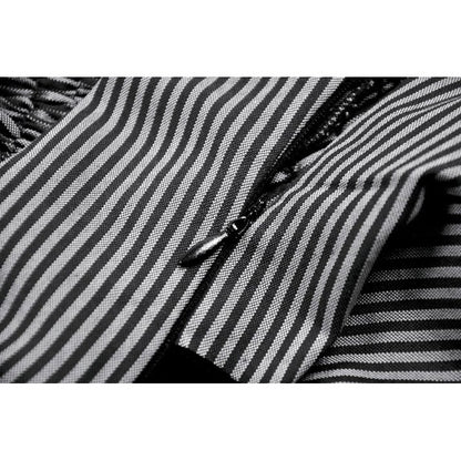 Dark in Love Striped Gothic Mini Dress