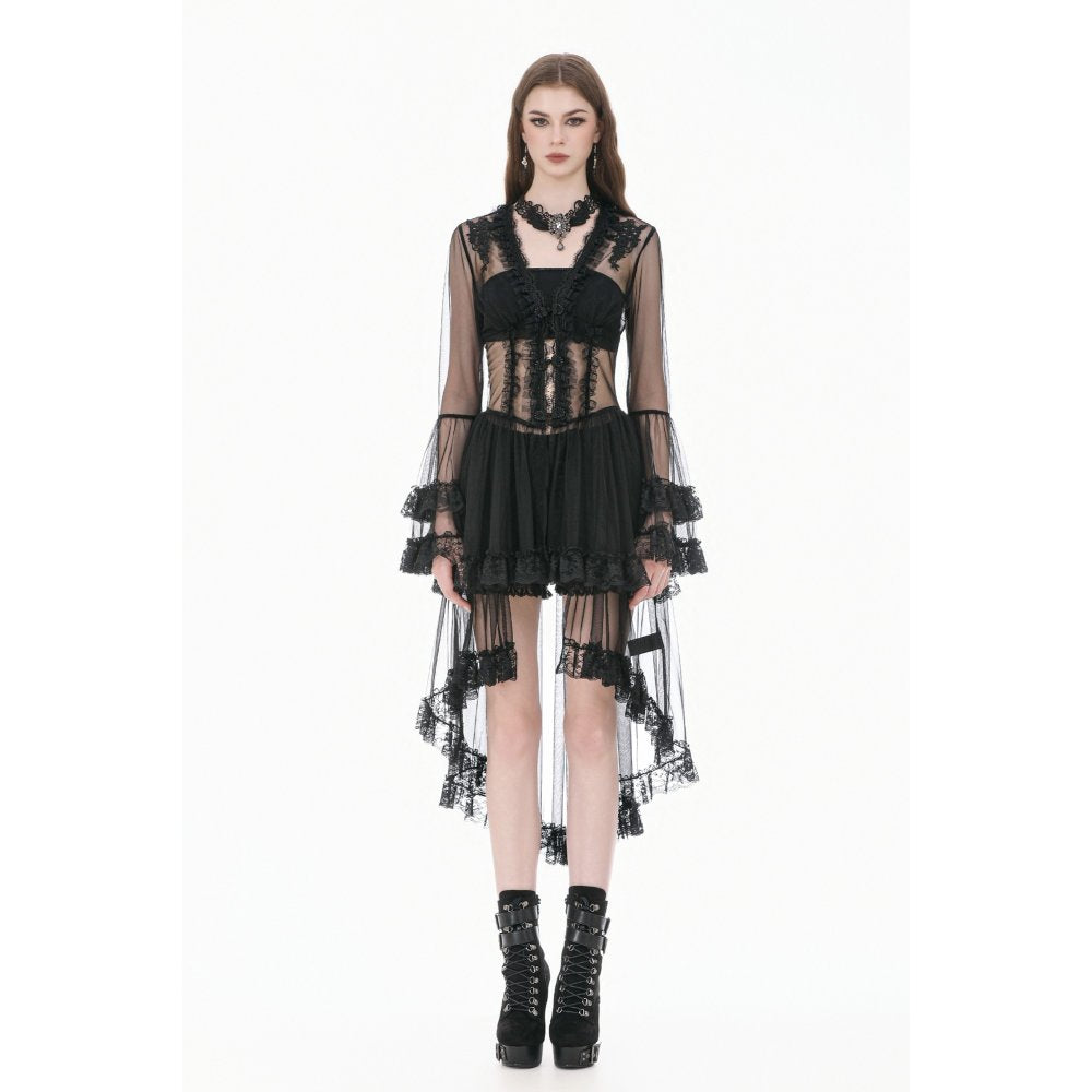 Dark in Love Retro Lace Patchwork Duster