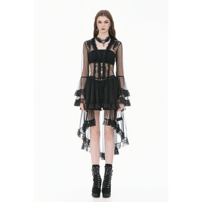 Dark in Love Retro Lace Patchwork Duster