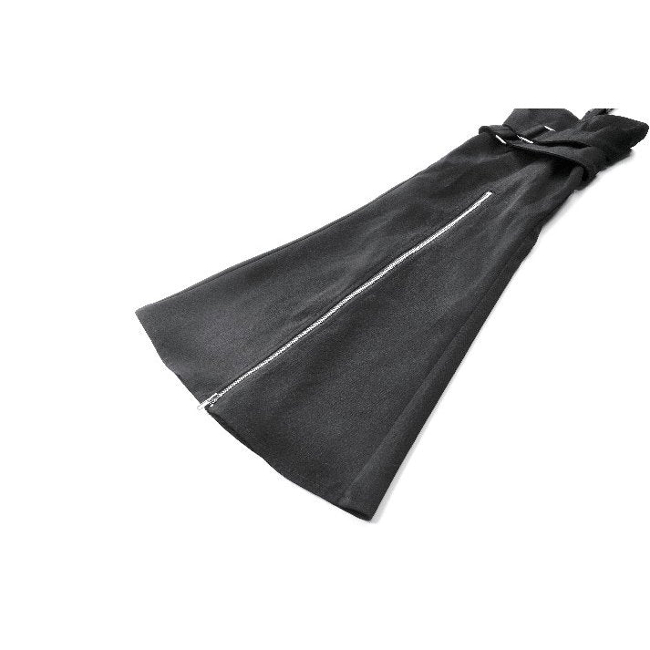 Dark in Love Lace-Up Layered Goth Convertible Flare Trousers with Mini Skirt