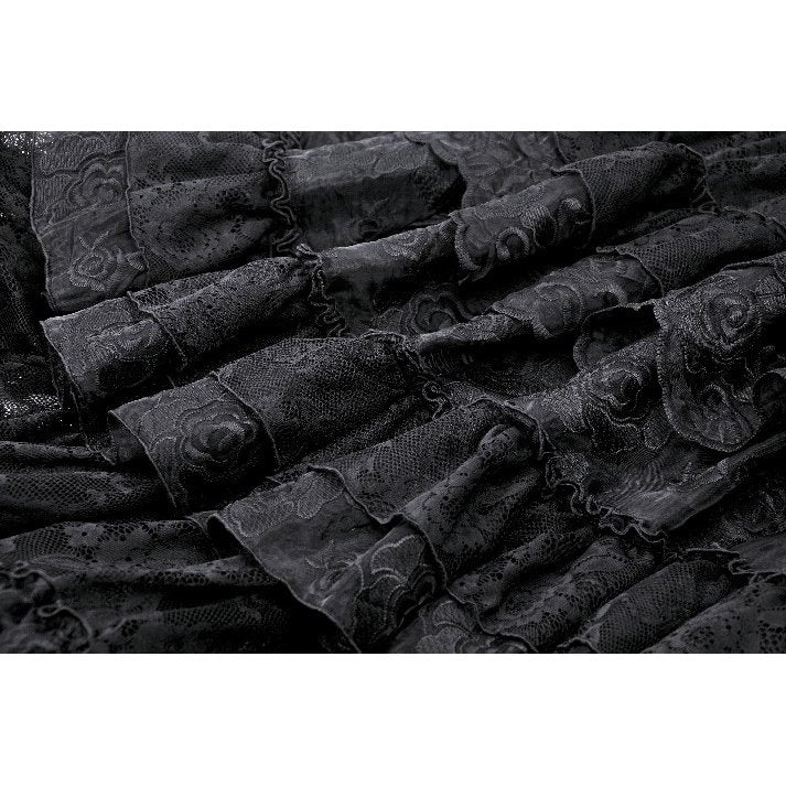 Dark in Love Cressida Gothic Princess Layered Cake Skirt - Kate's Clothing