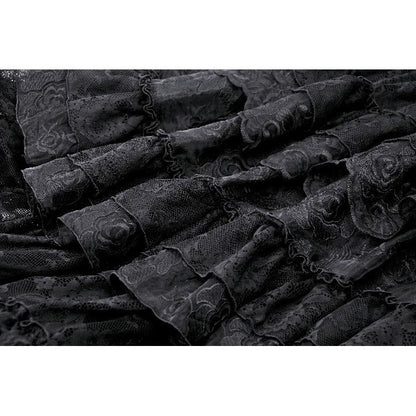 Dark in Love Cressida Gothic Princess Layered Cake Skirt - Kate's Clothing