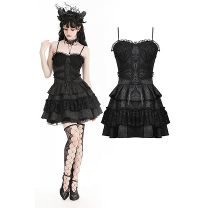 Dark in Love Tullia Frilly Mini Dress - Kate's Clothing