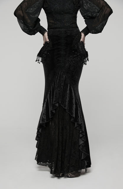 Punk Rave Goth Gorgeous Fishtail Skirt