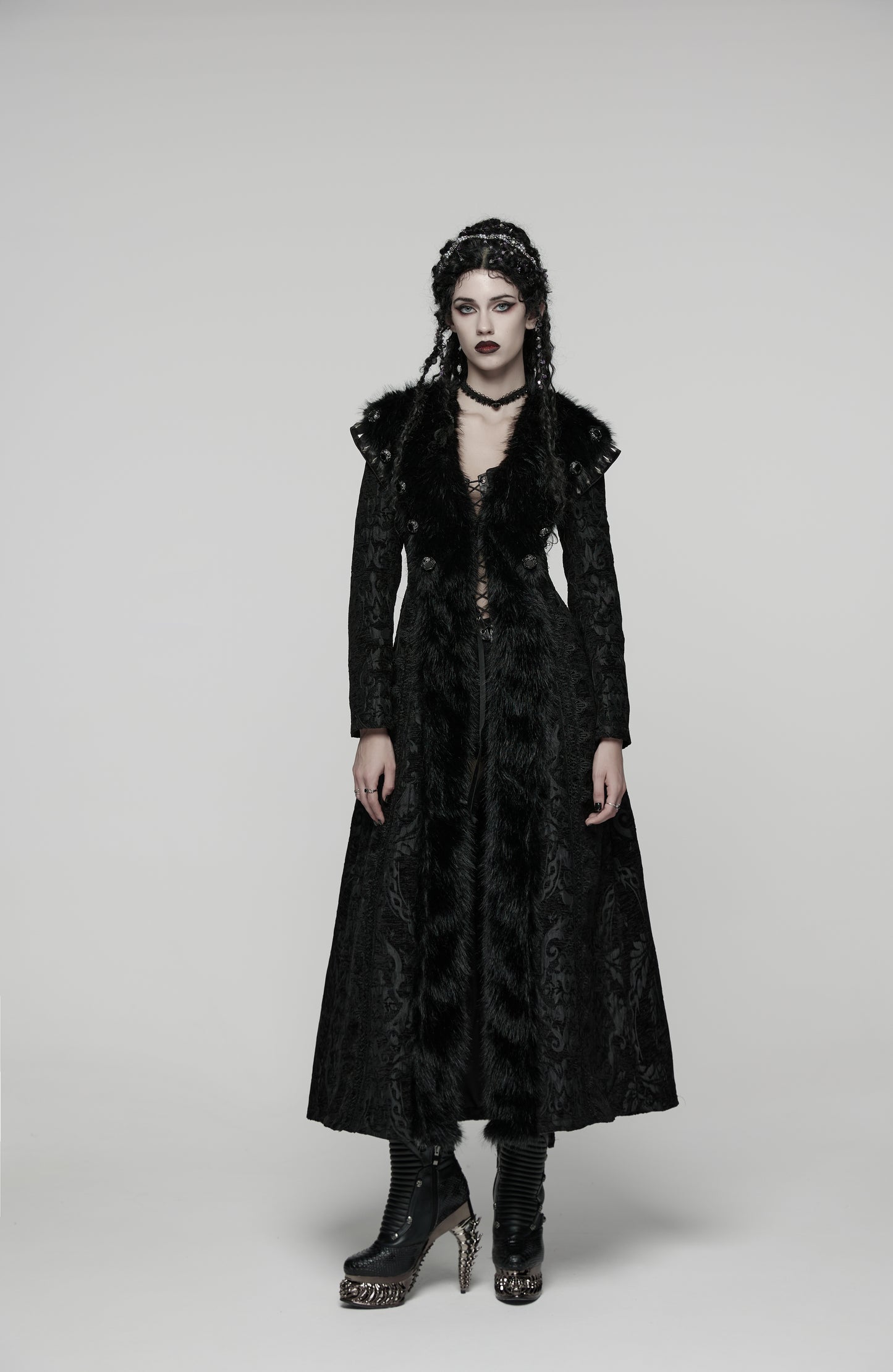 Punk Rave Goth Gorgeous Plush Coat