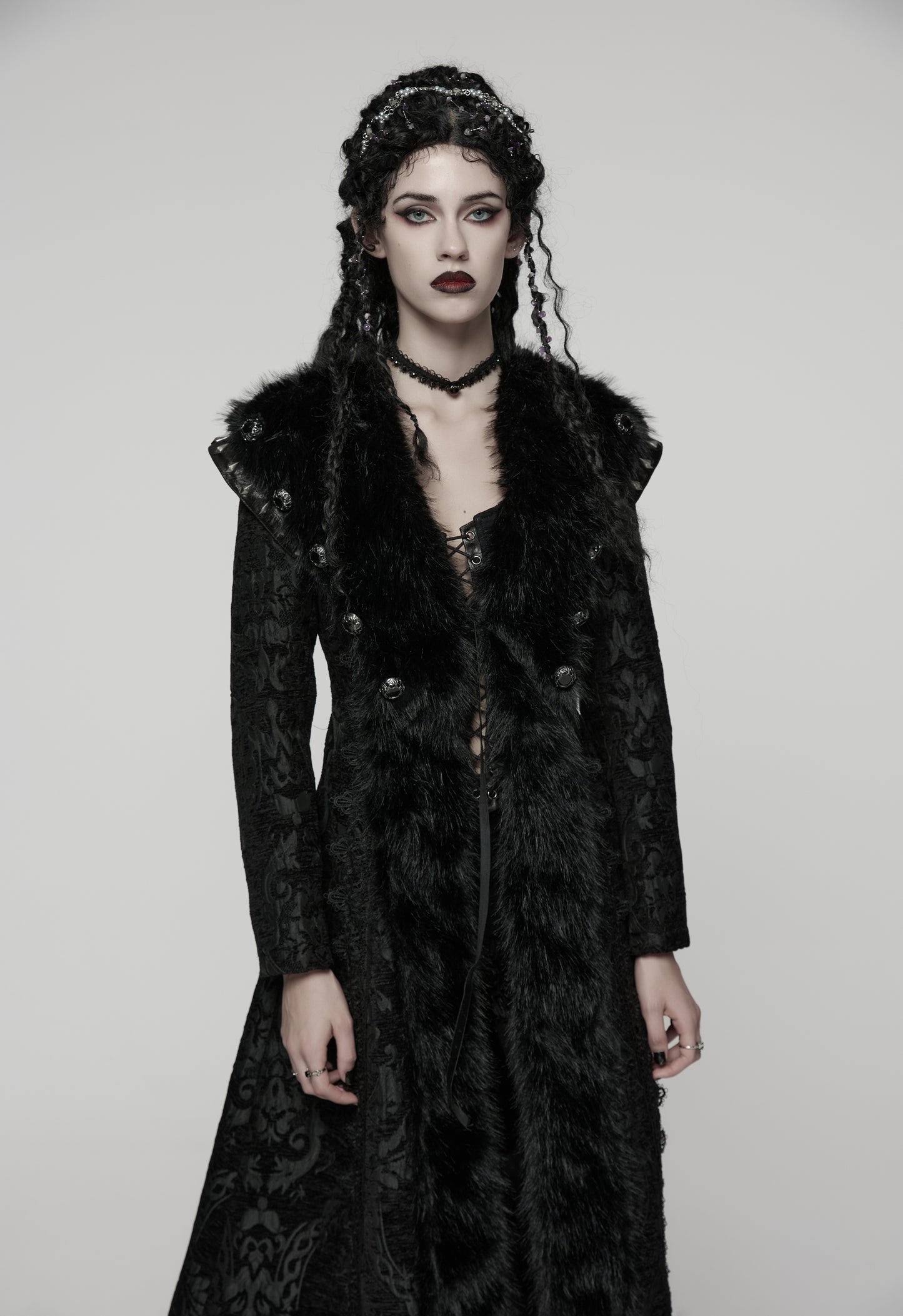 Punk Rave Goth Gorgeous Plush Coat