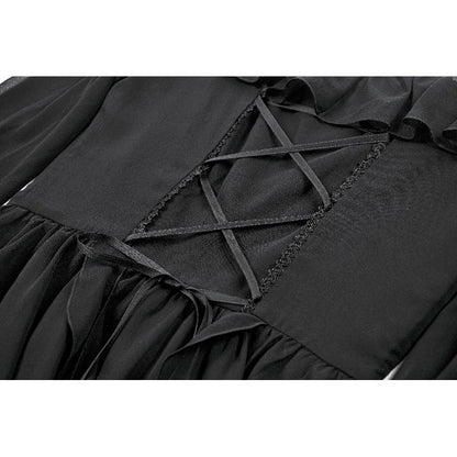 Dark in Love Nocturnal Crescent Chiffon Dress