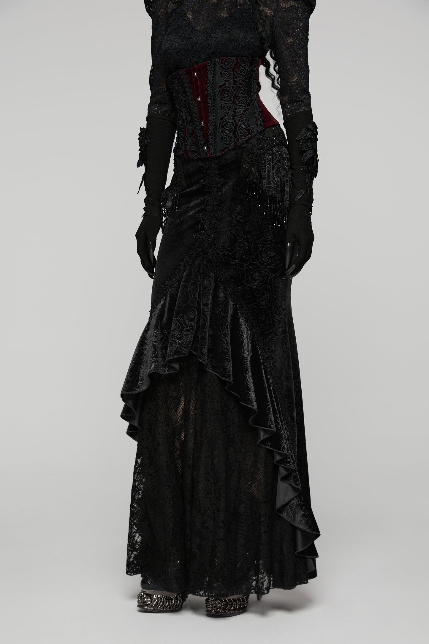 Punk Rave Goth Gorgeous Fishtail Skirt