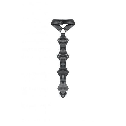 Dark in Love Kaia Skeleton Punk Leather Bow Tie - Kate's Clothing