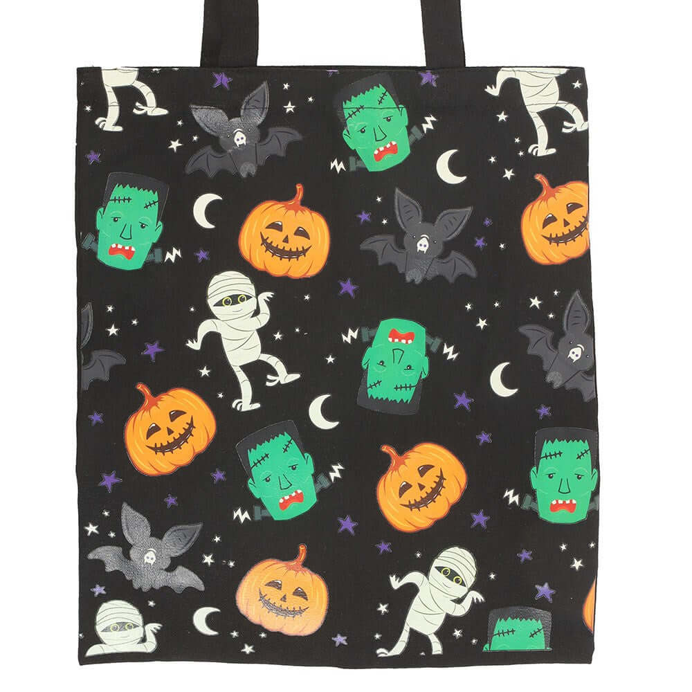 Gothic Gifts Monster Mash Print Polycotton Tote Bag - Kate's Clothing
